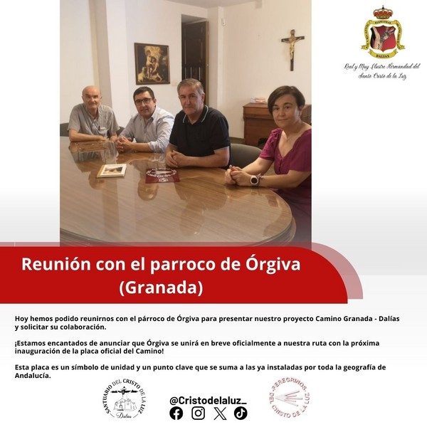 Reunión con el parroco de Órgiva