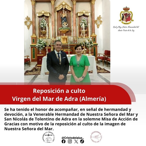 Reposición a culto de la Virgen del Mar de Adra
