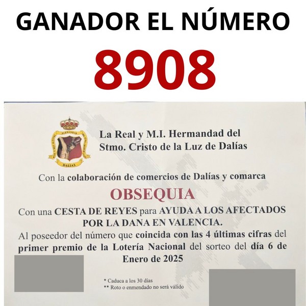 Numero de ganador de la Cesta