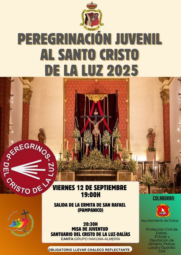 Peregrinación Juvenil al Santo Cristo de la Luz de Dalías