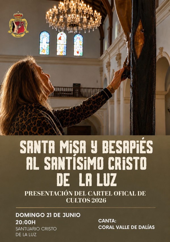Daliás se prepara para los Cultos de 2026 con la presentación de su cartel, Santa Misa y Besapiés