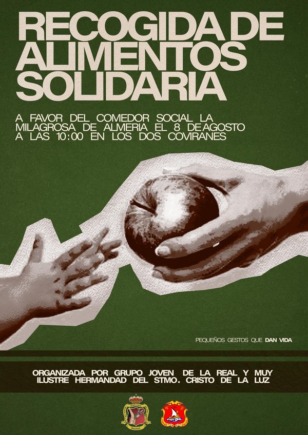 El Grupo Joven de la Hermandad del Santísimo Cristo de la Luz impulsa una recogida de alimentos solidaria