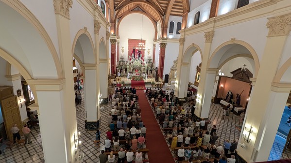 Celebrado el segundo día del Solemne Septenario en honor al Santísimo Cristo de la Luz con la presencia de hermandadas, cofradías y grupos locales