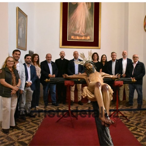 La Diputación de Almería supervisan la finalización de los trabajos de conservación del Santísimo Cristo de la Luz