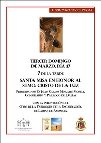 MISA EN HONOR AL STMO. CRISTO DE LA LUZ