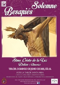 SOLEMNE BESAPIÉS EXTRAORDINARIO AL STMO. CRISTO DE LA LUZ