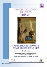 MISA EN HONOR AL STMO. CRISTO DE LA LUZ