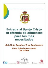 OFRENDA DE ALIMENTOS PARA LOS MÁS NECESITADOS