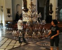 PREPARATIVOS PARA LOS CULTOS EN HONOR AL STMO. CRISTO DE LA LUZ