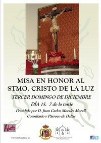 MISA EN HONOR AL STMO. CRISTO DE LA LUZ