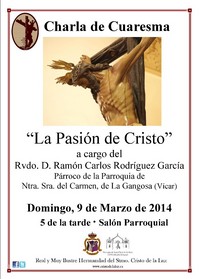 CHARLA DE CUARESMA: 