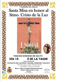 SANTA MISA EN HONOR AL STMO. CRISTO DE LA LUZ