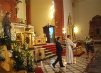 OFRENDA FLORAL EN HONOR AL SANTO PADRE RUBIO