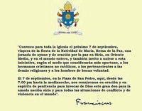 7 de Septiembre: Jornada de ayuno y oración por la paz en Siria
