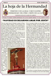 LA LLEGADA DE ADVIENTO EN 'LA HOJA DE LA HERMANDAD'