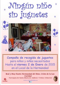 LA NOCHE DE REYES, NINGÚN NIÑO SIN JUGUETES