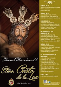 PROGRAMA OFICIAL DE CULTOS EN HONOR AL STMO. CRISTO DE LA LUZ