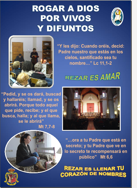 OBRAS DE MISERICORDIA ESPIRITUALES - ROGAR A DIOS POR LOS VIVOS Y DIFUNTOS