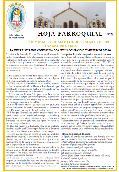 HOJA PARROQUIAL