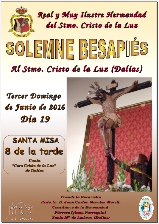 SOLEMNE BESAPIÉS AL STMO. CRISTO DE LA LUZ