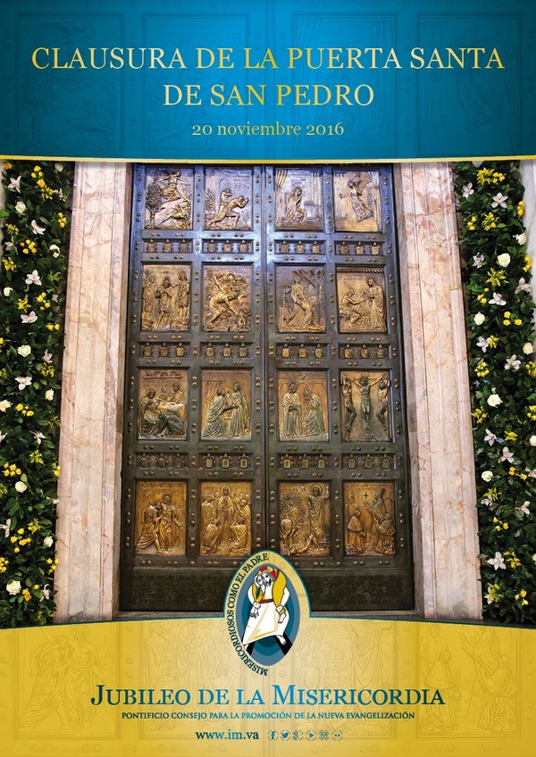 EL PAPA CIERRA LA PUERTA SANTA DEL JUBILEO Y CLAUSURA EL AÑO DE LA  LA MISERICORDIA