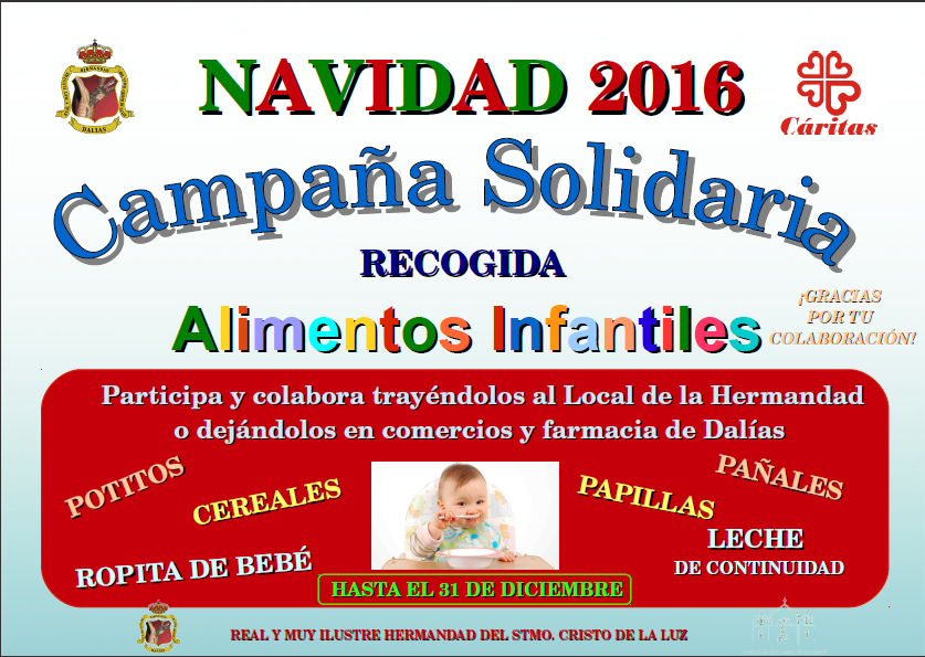 CAMPAÑA DE RECOGIDA DE ALIEMTOS INFANTILES