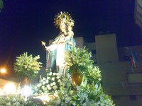 Representación de la Junta de Gobierno en la Procesion de la Virgen del Rosario de Roquetas de Mar