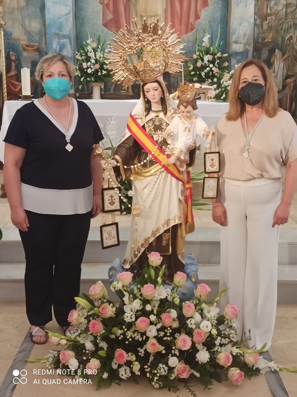 ASISTENCIA A LA MISA EN HONOR A LA VIRGEN DEL CARMEN DE BALERMA.