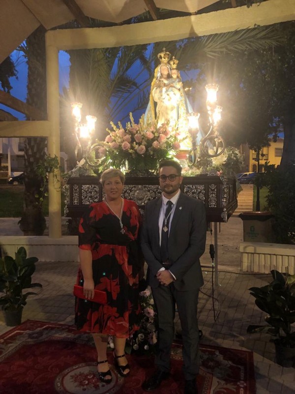 ASISTENCIA A LA SANTA MISA DE LA VIRGEN DE LAS MERCEDES EN BALERMA.