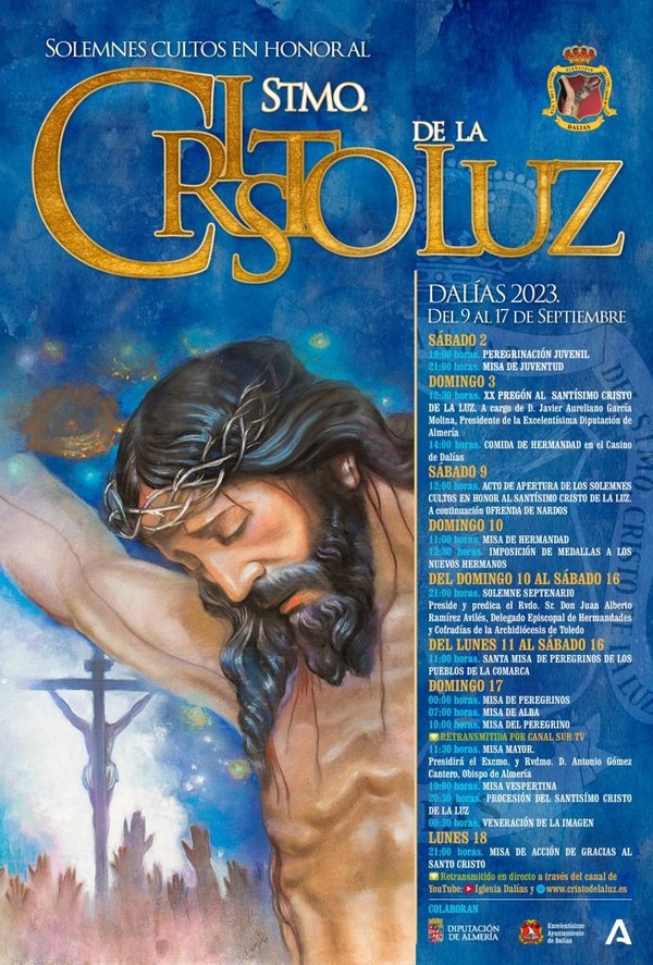 Cultos al Santísimo Cristo de la Luz en Dalias: Un Encuentro de Devoción y Comunidad.