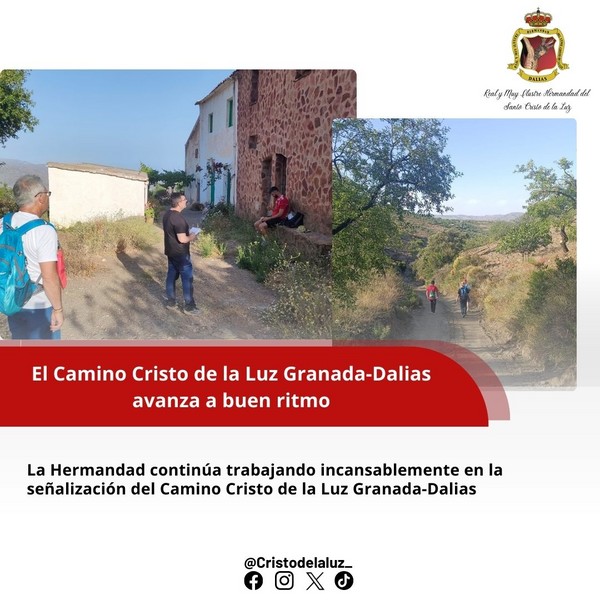 El Camino Cristo de la Luz Granada-Dalias avanza a buen ritmo