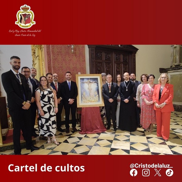 Besapiés Extraordinario, Toma de Posesión de la Junta de Gobierno y presentación del cartel de cultos 2024 de la Hermandad del Santo Cristo de la Luz